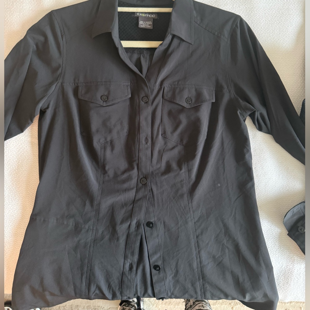 ExOfficio Black Women's Shirt with Mesh Lining